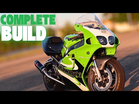 ZX7R COMPLETE TIME LAPSE | 1999 KAWASAKI ZX7R | BUILDING A ZX7R IN