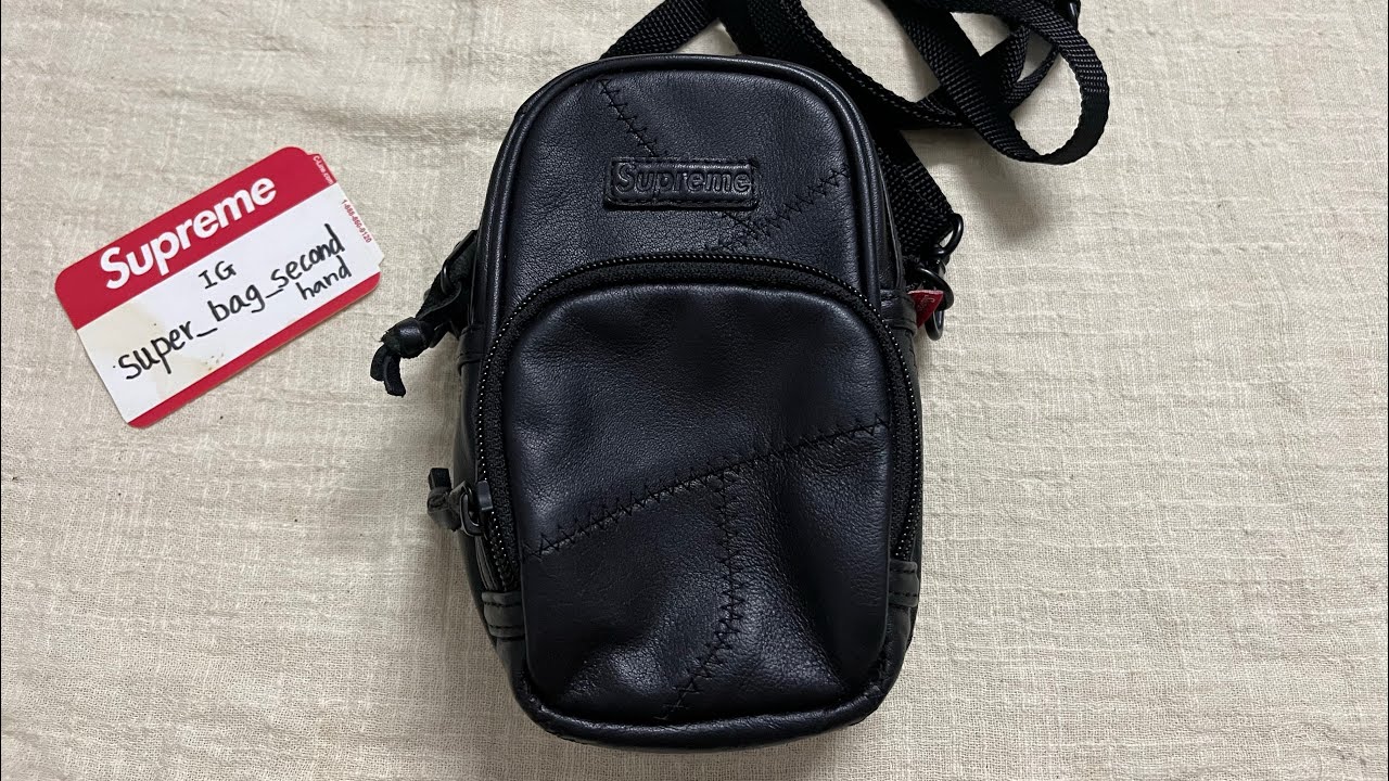 Supreme Patchwork Leather Small Shoulder Bag FW19 - YouTube