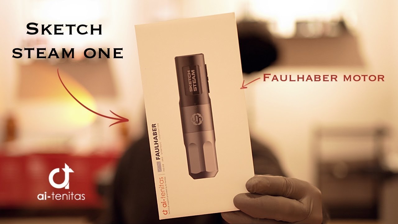 SKETCH STEAM ONE Tattoo machine test. Ai Tenitas and FAULHABER