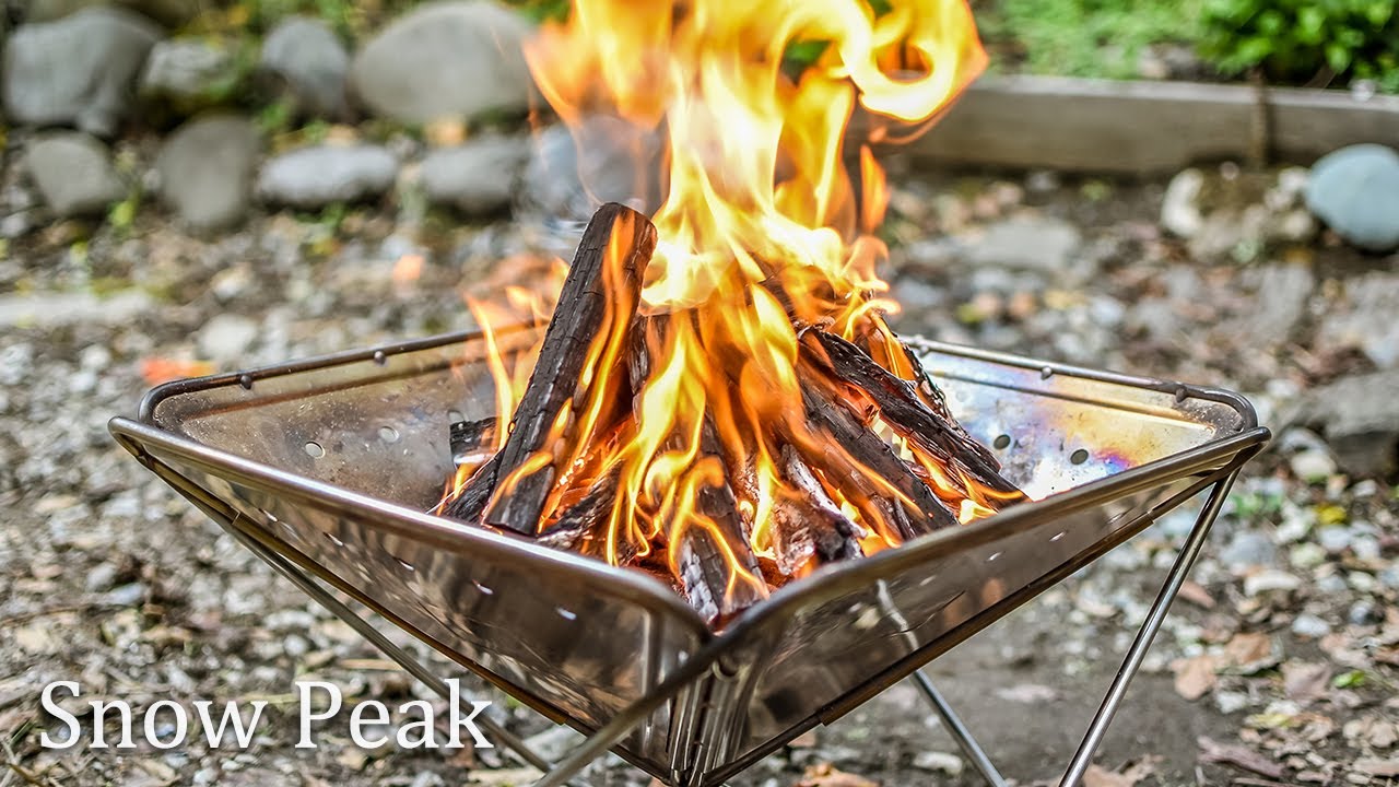 ちょこれーと スノーピーク 折りたたみ式焚き火台 S ステンレス製 ちょ