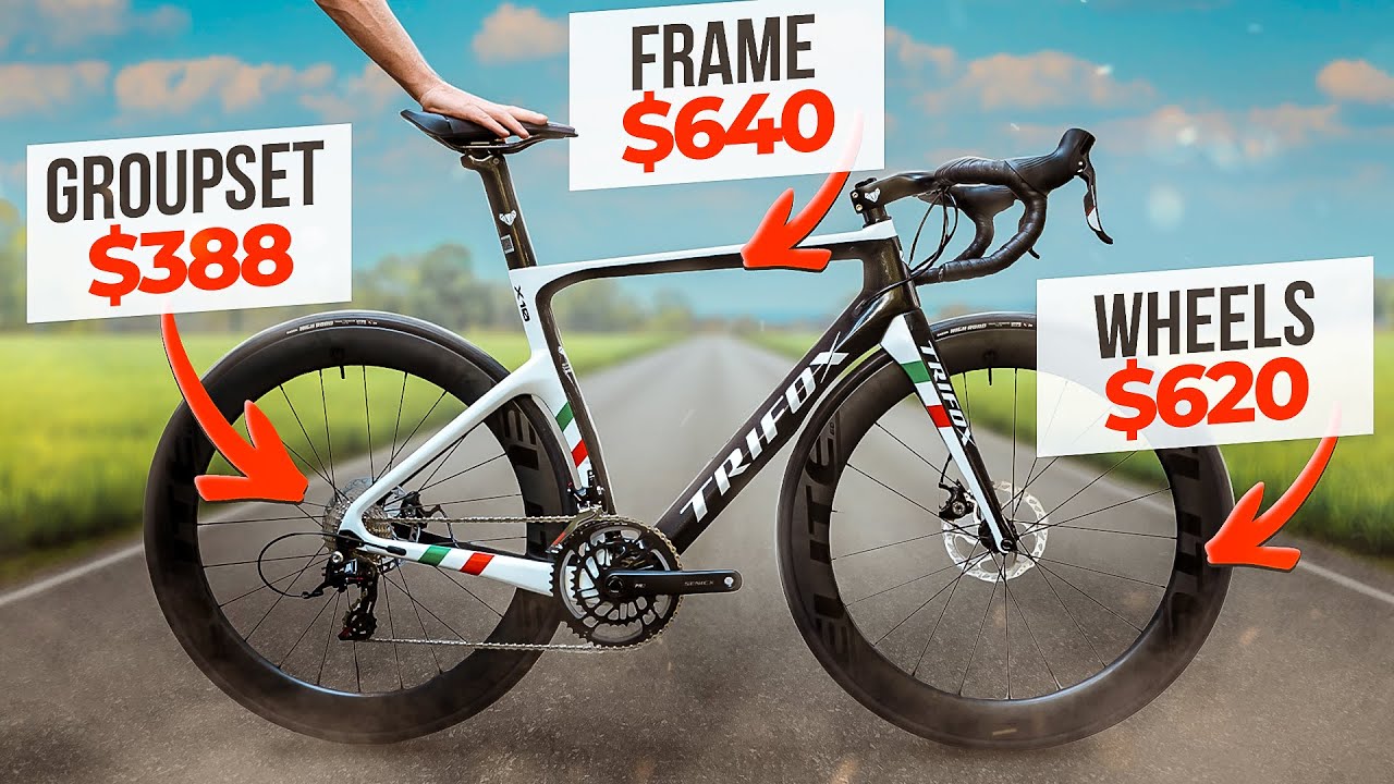 We Built A Cheap Chinese Carbon 'Race' Bike (any good?) - YouTube