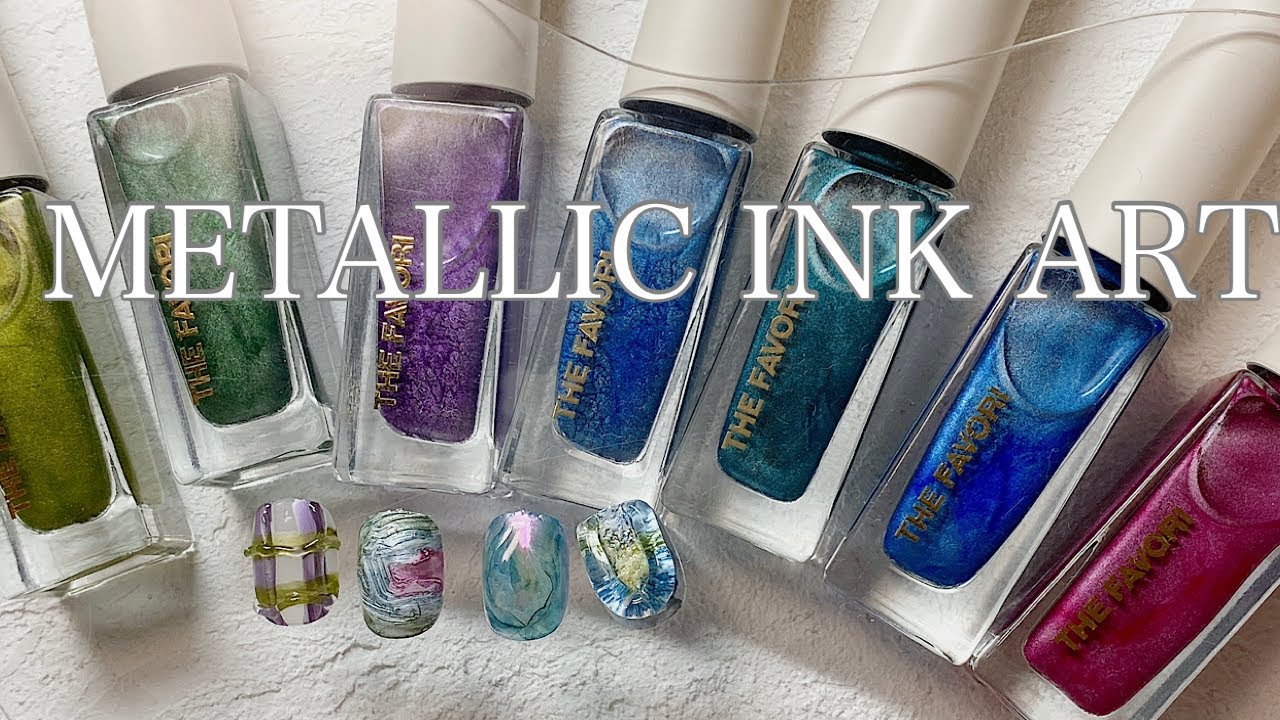 FAVORIメタリックインクアート】色んなベースにメタリックインクで