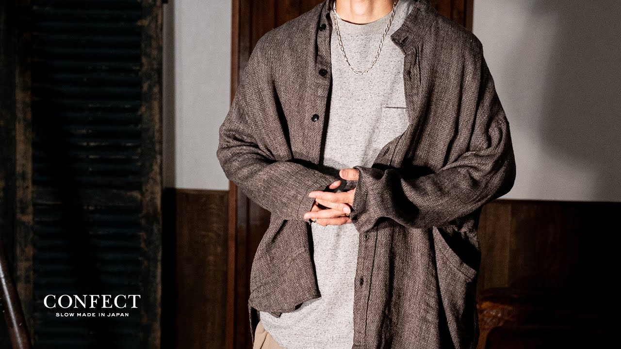 OLD THINGS】振り切ったオーバーサイズ / リネンシルクスモックシャツ