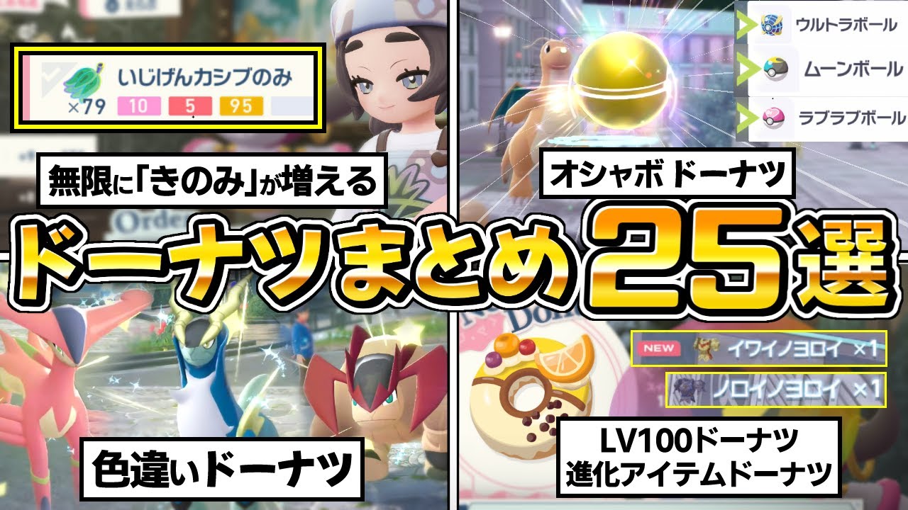 Pokemon ZA Mega Dimension Rush] 25 Donut Information, Berry