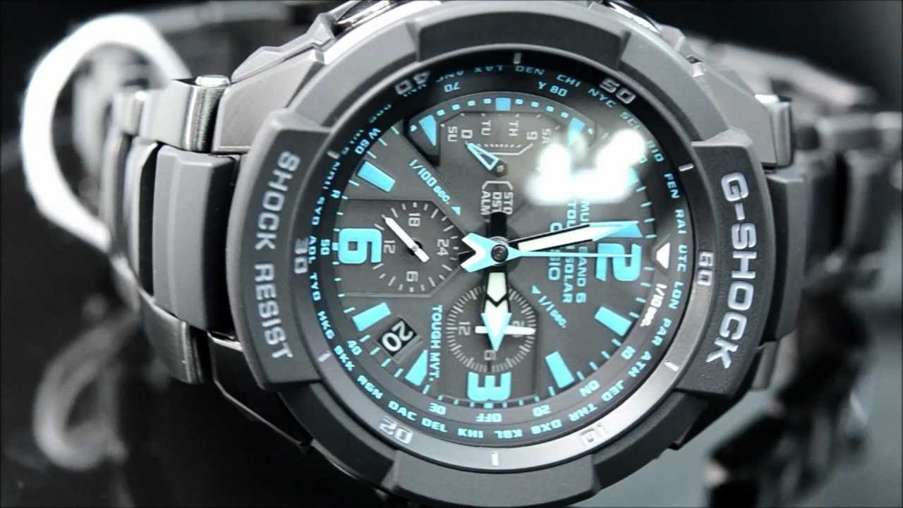 G-SHOCK スカイコックピット GW-3000BD-1AJF - YouTube