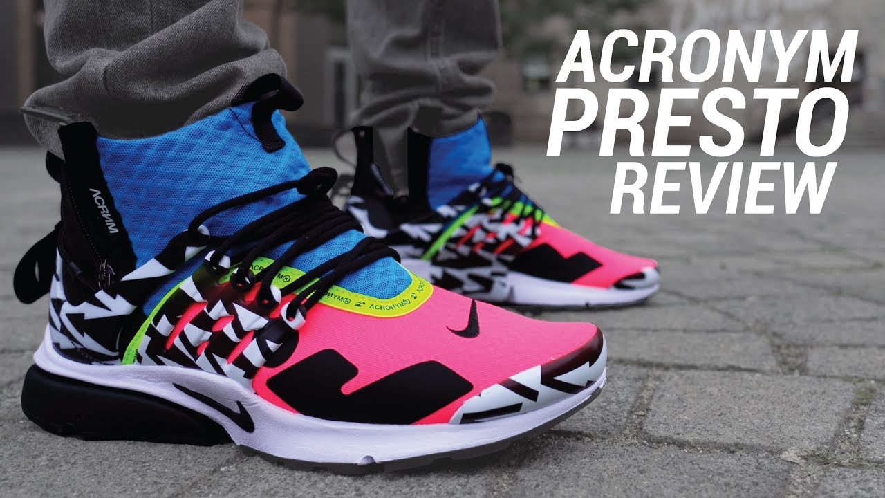 Acronym X Nike Presto Mid 2018 Review, On Feet & Giveaway! - YouTube