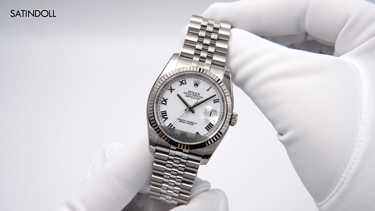 ロレックス デイトジャスト36 Ref:116234 ホワイト/ローマ 商品番号