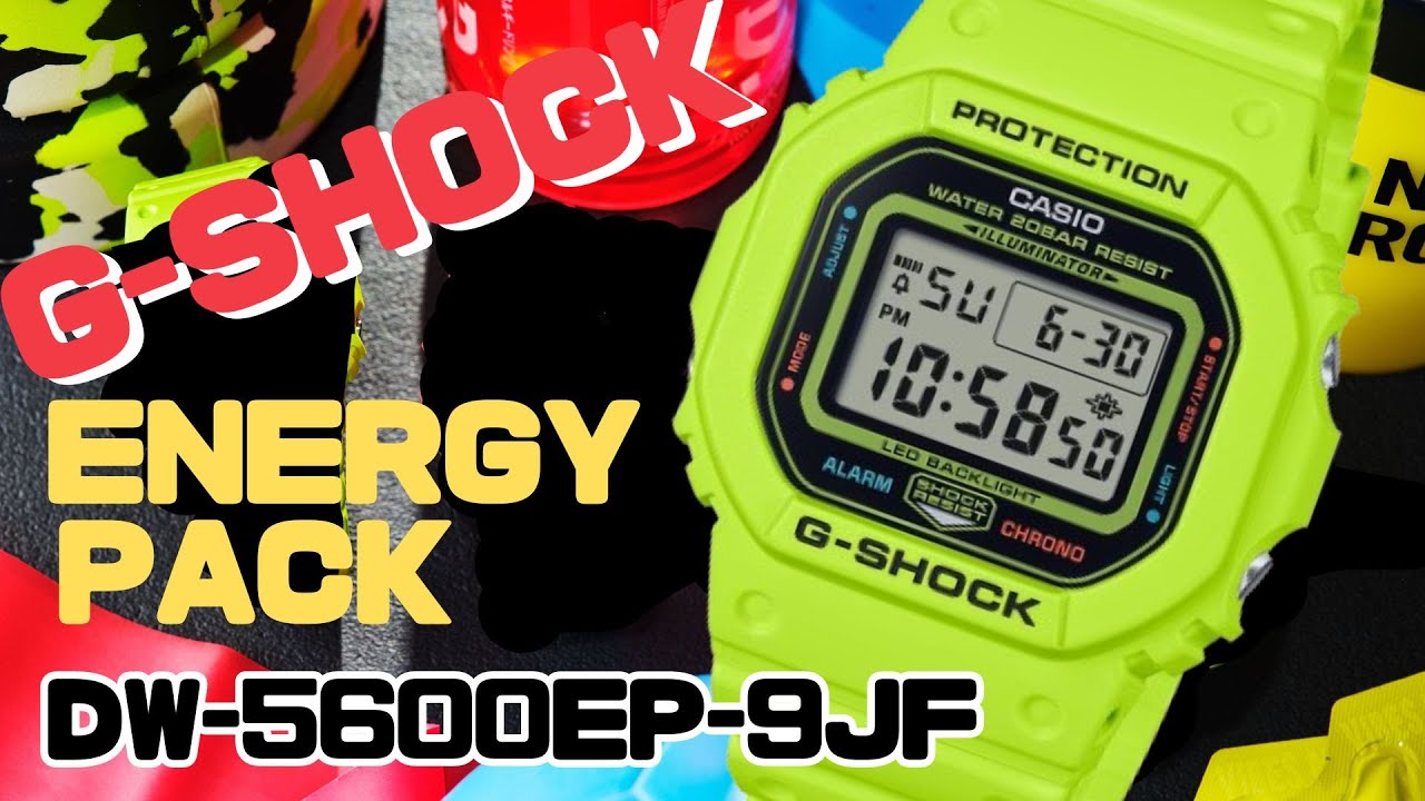 CASIO G-SHOCK DW-5600EP-9JF メンズ ENERGY PACK イエロー