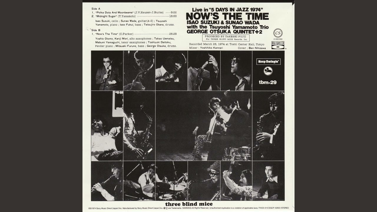 Now's The Time - Isao Suzuki & Sunao Wada - YouTube