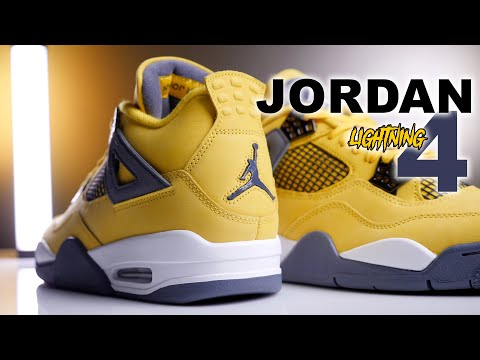 The Air Jordan 4 Lightning | Tour Yellow in 4K | Insane visuals