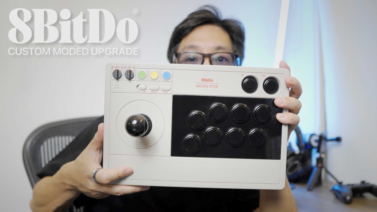 8bitdo Arcade Stick Mod | Sanwa Custom Lever and Buttons for