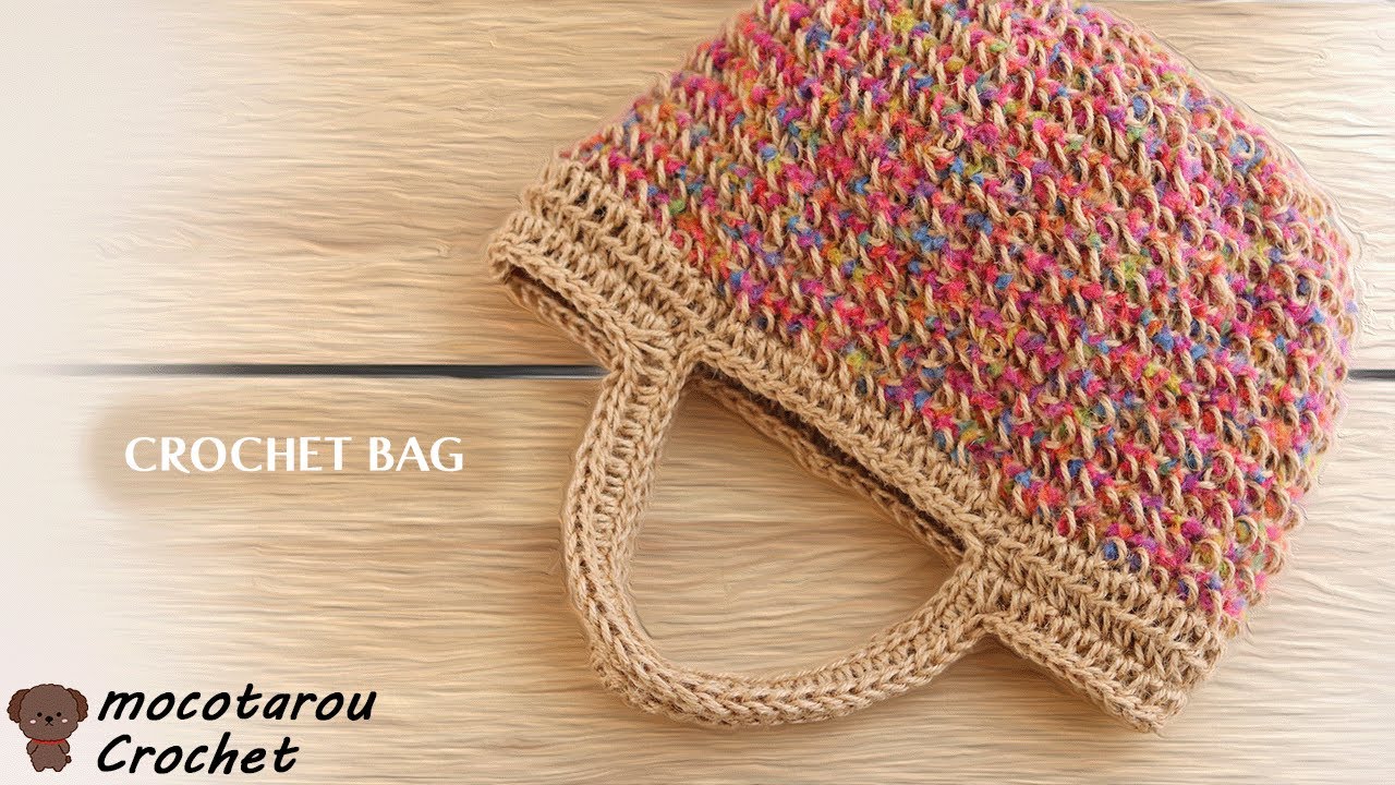 Crochet] How to knit a lightweight hemp string bag by combining