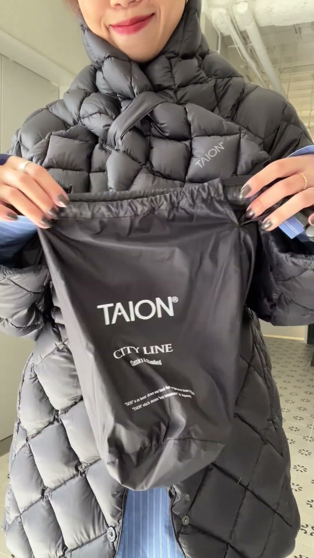 TAION】NANOuniverse別注！TAIONダウンコート(マフラー付き) - YouTube