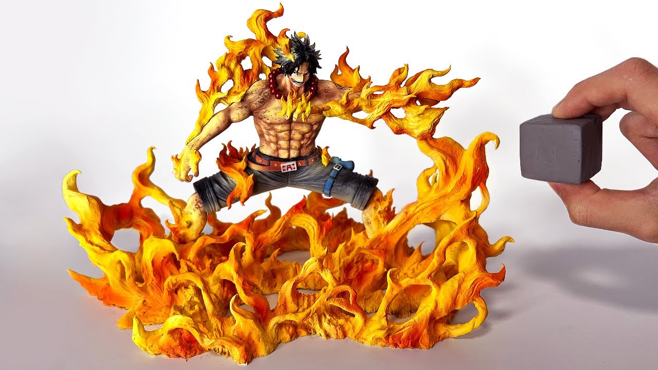 Sculpting Released Portgas.D.Ace ONE PIECE CLAY FIGURE - YouTube