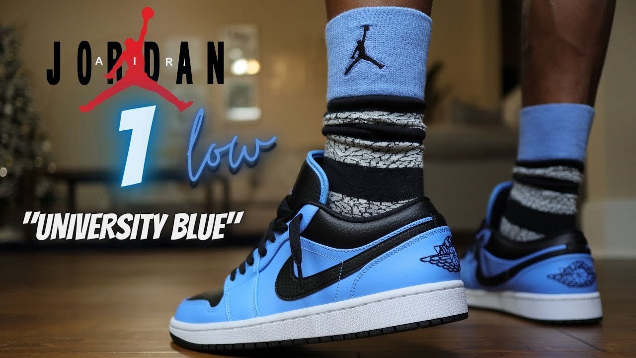 JORDAN 1 LOW UNC (UNIVERSITY BLUE) REVIEW & ON FEET W/ LACE SWAPS