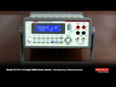Keithley's Model 2110 5-1/2 Digit DMM Demo Series 1 - YouTube