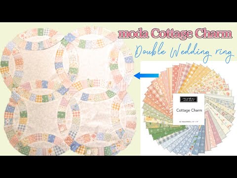 moda【Cottage Charm】で作るダブルウェディングリング - YouTube