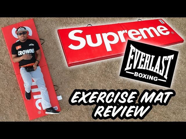 SUPREME x EVERLAST MAT REVIEW! - YouTube