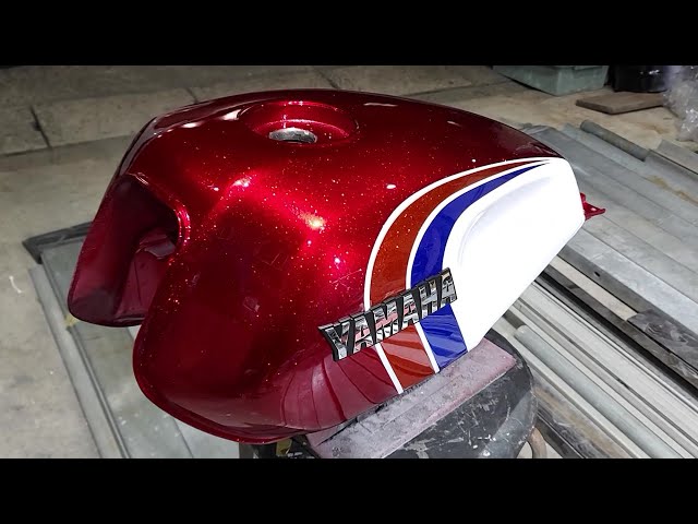 How to paint a motorcycle [YAMAHA XJR400 edition] - YouTube