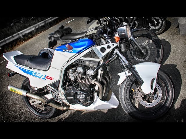 HONDA CBR400F REV Custom Bike RPM管 エアロシャークフェンダー - YouTube