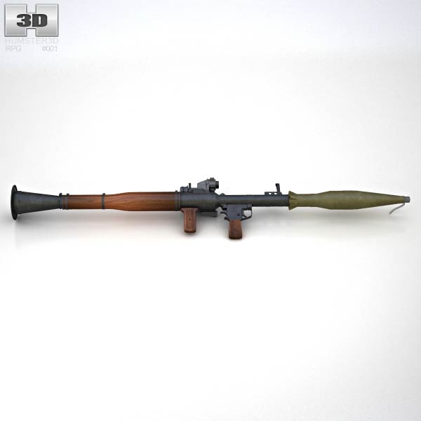 RPG-7 ロケットランチャー 3Dモデル - ダウンロード ロケット