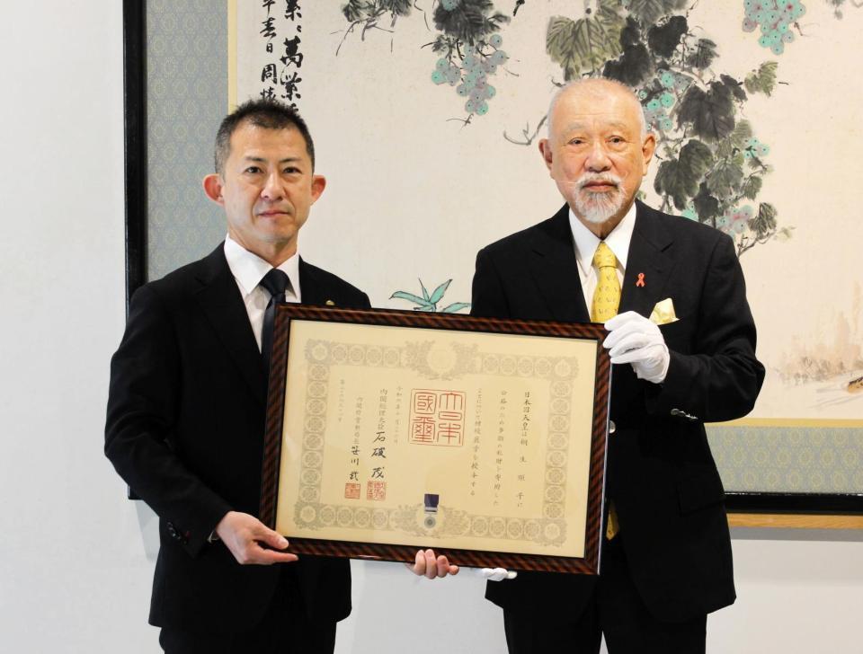 ボート】日本モーターボート選手会と桐生順平が紺綬褒章を受章 能登