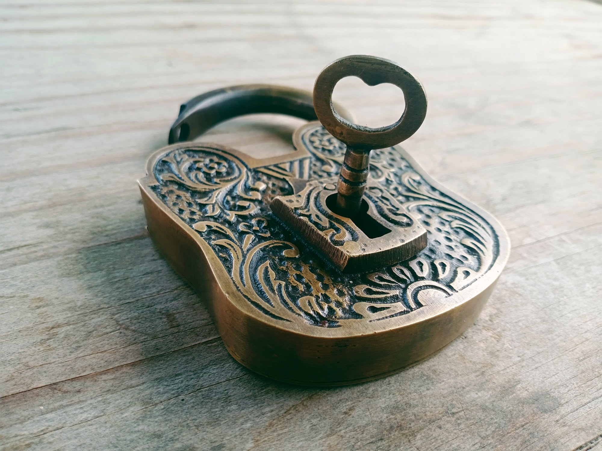 ビクトリア朝の南京錠、アンティーク南京錠、真鍮南京錠セット