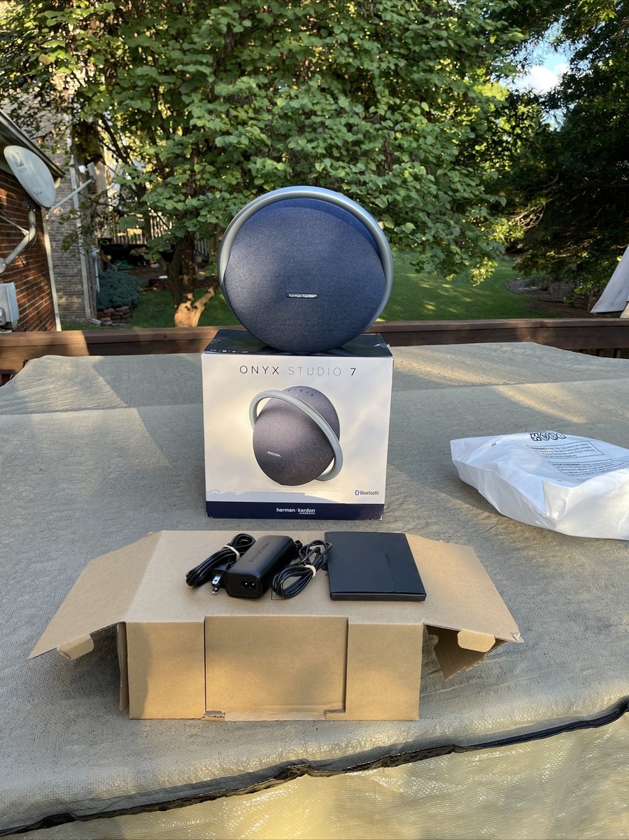 Harman Kardon Onyx Studio 7 Portable Bluetooth Speaker - Blue | eBay