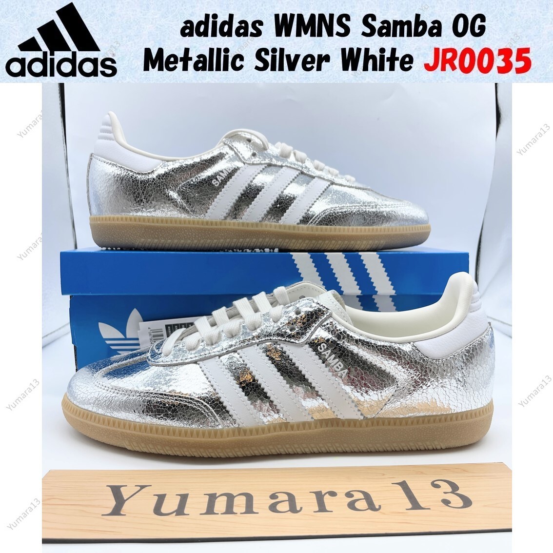 adidas WMNS Samba OG Metallic Silver White JR0035 Women's Size | eBay