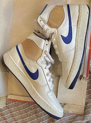 Deadstock 1984 Nike SkyForce High White/Blue 80's Size 9.5 New w