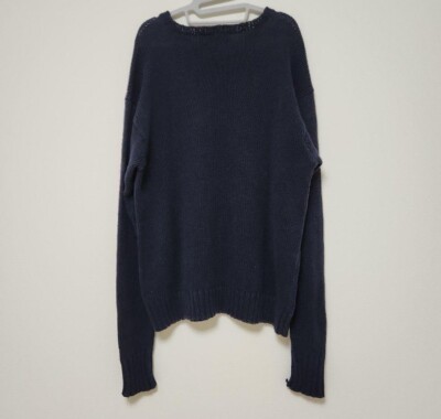 90s Vintage POLO Ralph Lauren POLO BEAR NAVY Nordic Bear Hand Knit