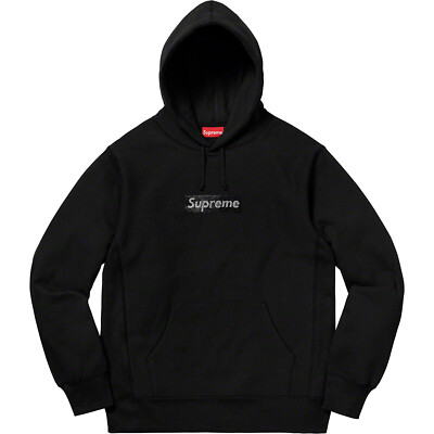 Supreme Swarovski Box Logo Hooded Sweatshirt SS19 (SS19SW9) Men's