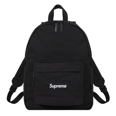 SUPREME CANVAS BACKPACK BLACK BOX LOGO 20L | eBay