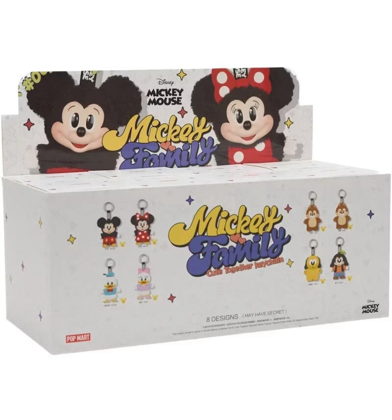 POPMART Disney Mickey Family Together Keychain Series 8 Blind