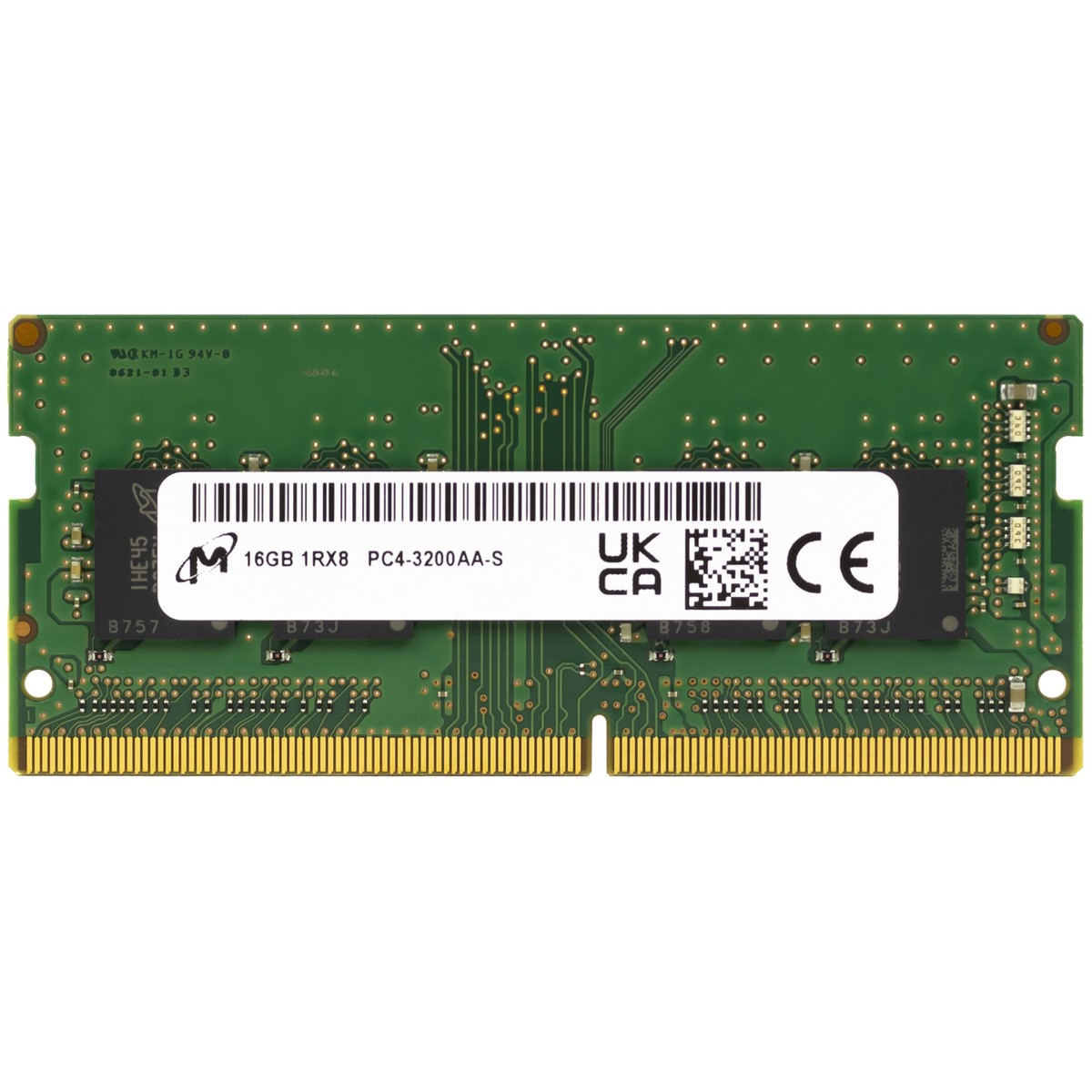 Micron 16GB DDR4 3200 MHz PC4-25600 SODIMM 260-Pin 1Rx8 Laptop