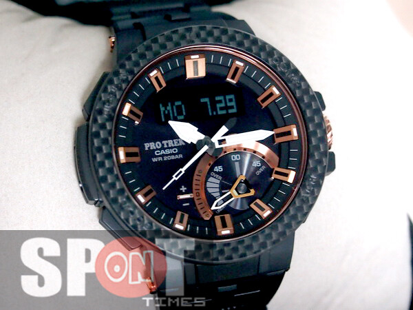 Casio ProTrek Carbon Edition Solar Radio Men's Watch PRW-7000X-1
