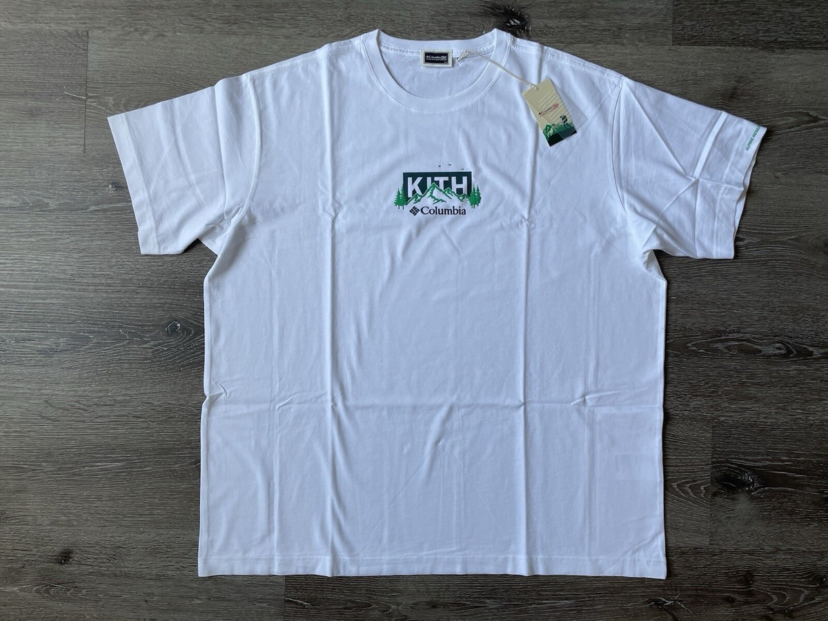 Kith x Columbia Landscape Box Logo Tee S/S T-Shirt Stadium Green