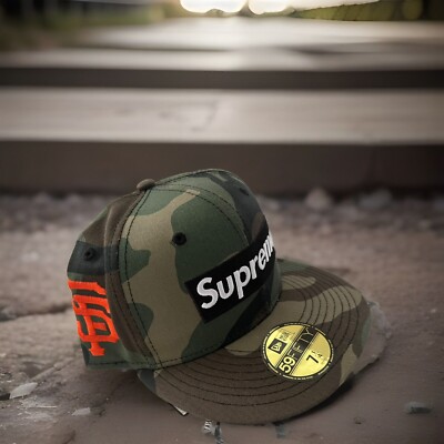 SUPREME MLB SAN FRANCISCO GIANTS BASEBALL BOX LOGO NEW ERA CAP