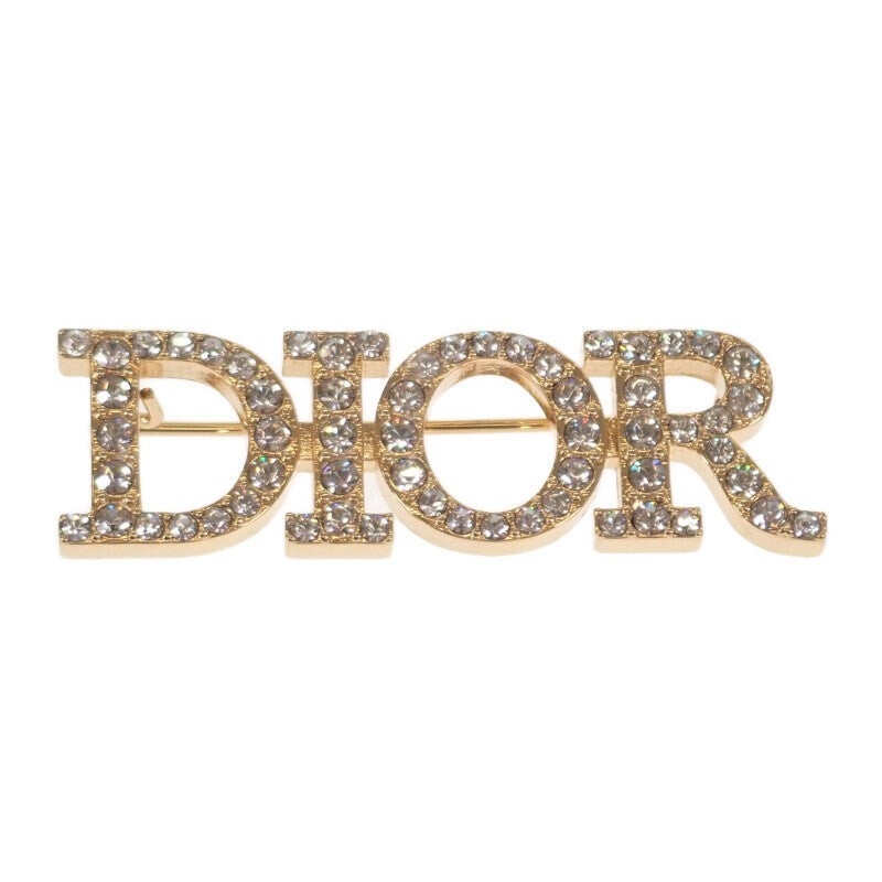 Christian Dior Dio(r)evolution Brooch Metal Crystal Gold Woman's