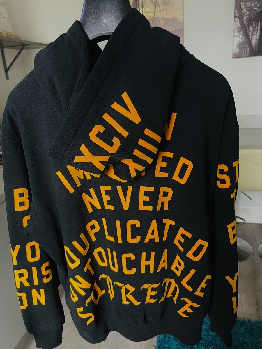 Supreme Team Flocked Hooded Sweatshirt | eBay