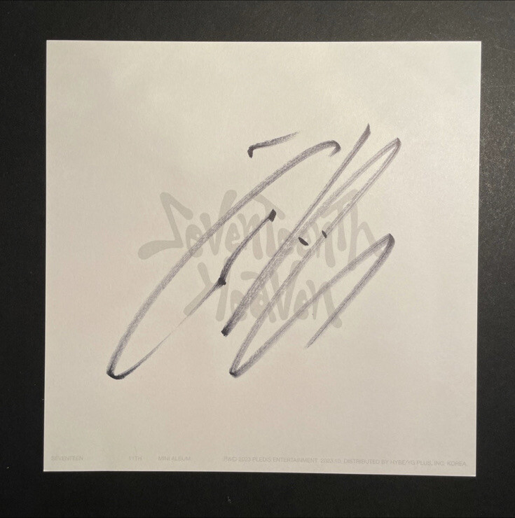 ま*い様 Seventeen First Love サイン入りアルバム ジュン ま*い様