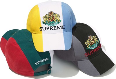 SUPREME CREST 6-PANEL (BLACK) SS25 5-PANEL CAMP CAP HAT ITALY | eBay