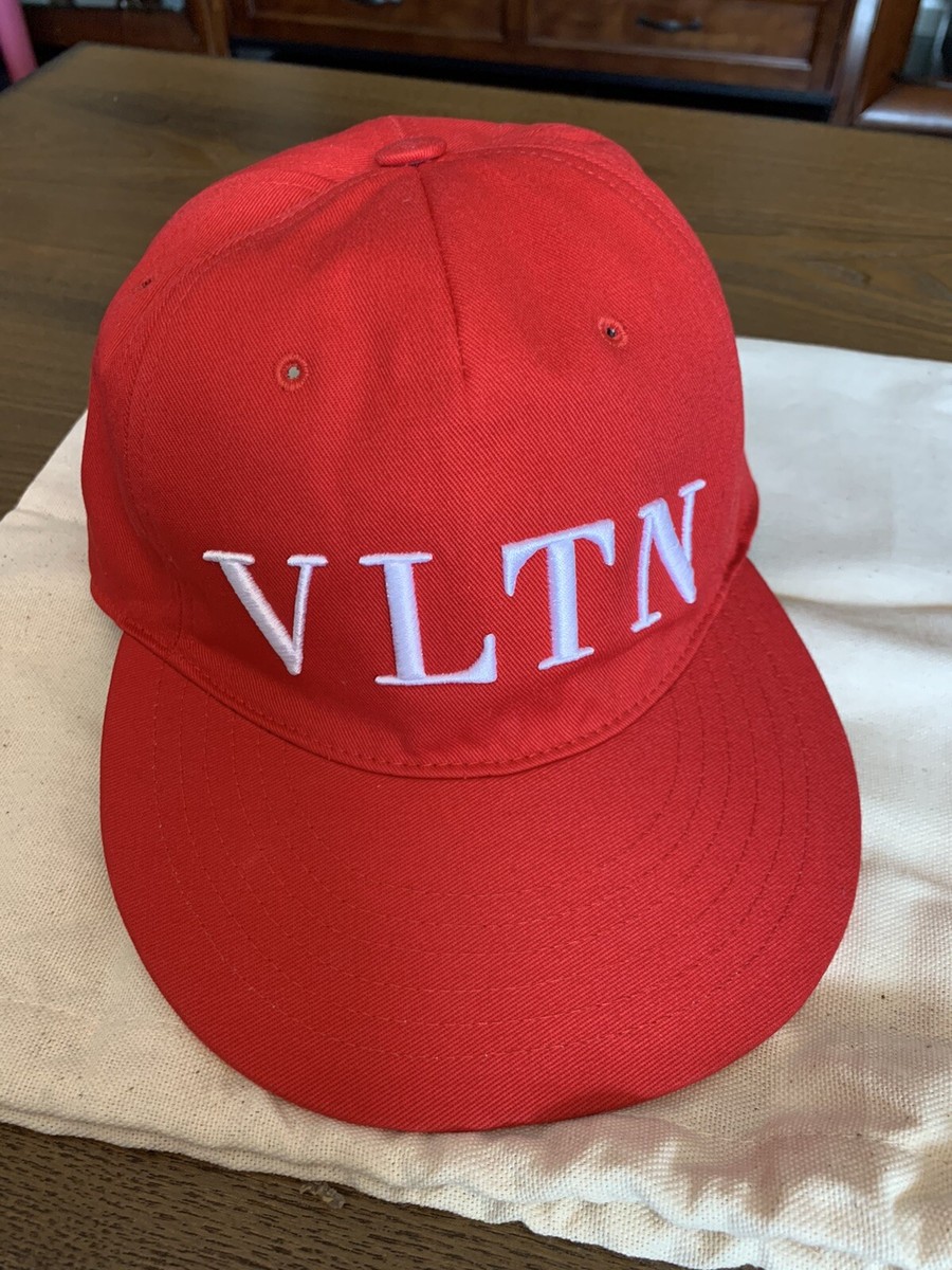 New Auth Valentino Garavani Unisex Baseball Hat Cap Big VLTN Front