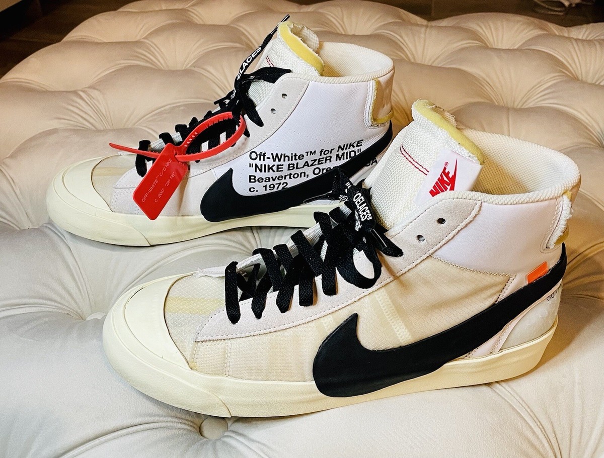Nike Off White Blazer Mid The Ten, Size 10.5 | eBay