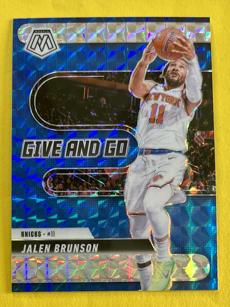 Jalen Brunson 2024-25 Panini Mosaic NBA GIVE AND GO SILVER PRIZM