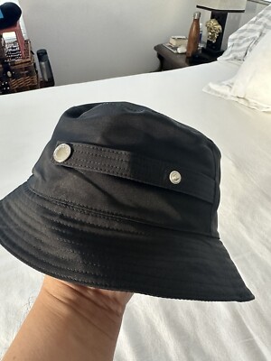 NEW Alexander mcqueen graffiti bucket hat 726538 4405Q BLACK