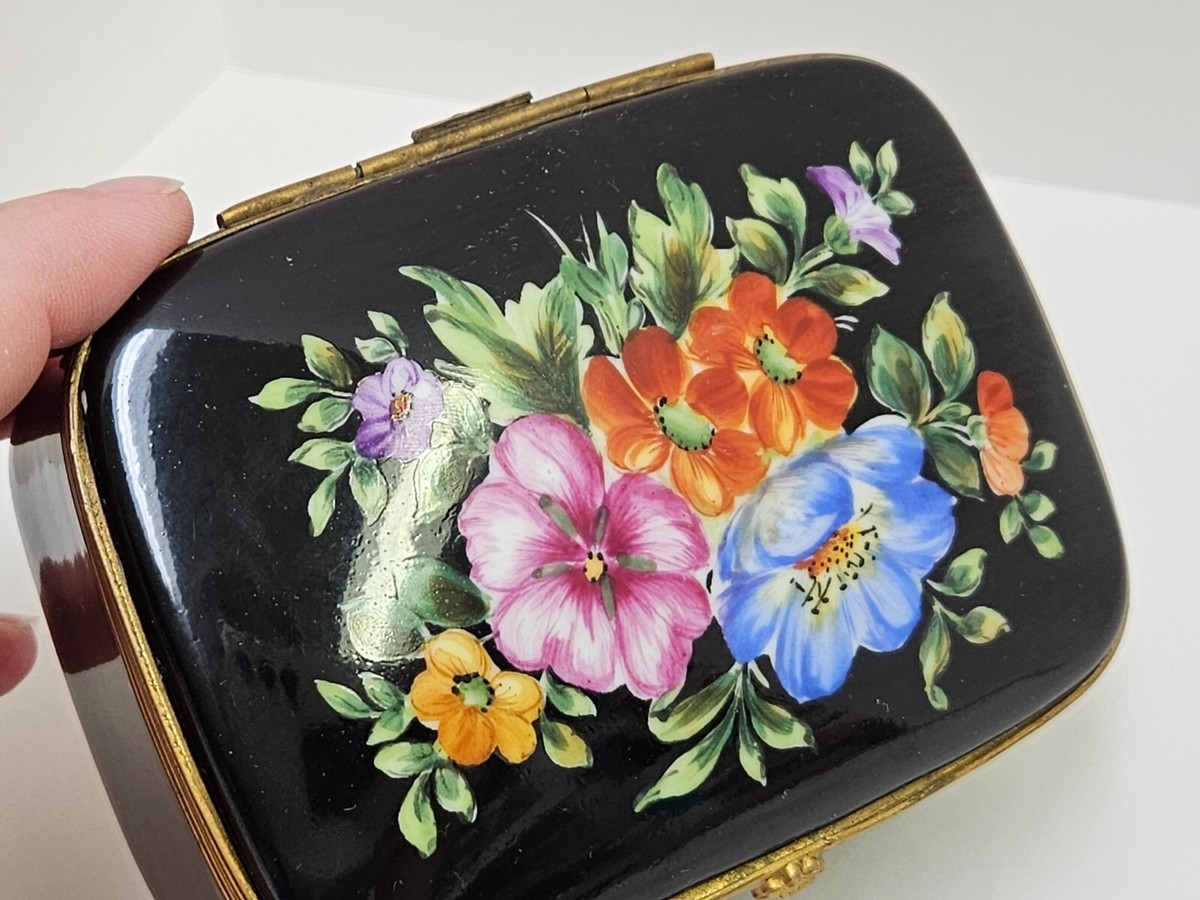 Tiffany & Co Private Stock Limoges Hand Painted Porcelain Trinket