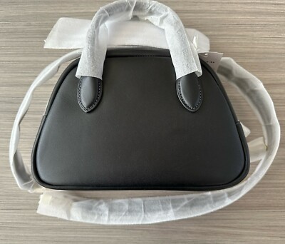 NWT Coach Leather Borough Bowling Bag Brass / Black CU863 | eBay