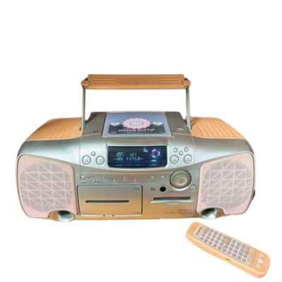 KENWOOD Hello Kitty MDX-E3 CD MD Radio Player Sanrio Pink AC 100V