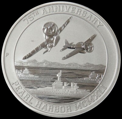 2016 P SILVER TUVALU $1 PEARL HARBOR 75TH ANNIVERSARY 1 OZ COIN | eBay